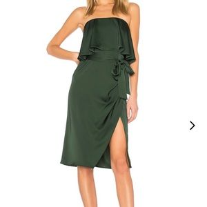 Lovers + Friends Violet Midi Dress - Emerald NWT